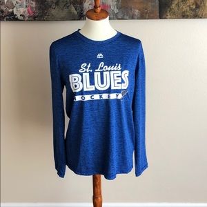 Majestic Brand Blues long sleeve